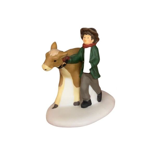 Dept. 56 Dickens Village Tending The New Calves 58395 In Box Retired - Picture 6 of 8